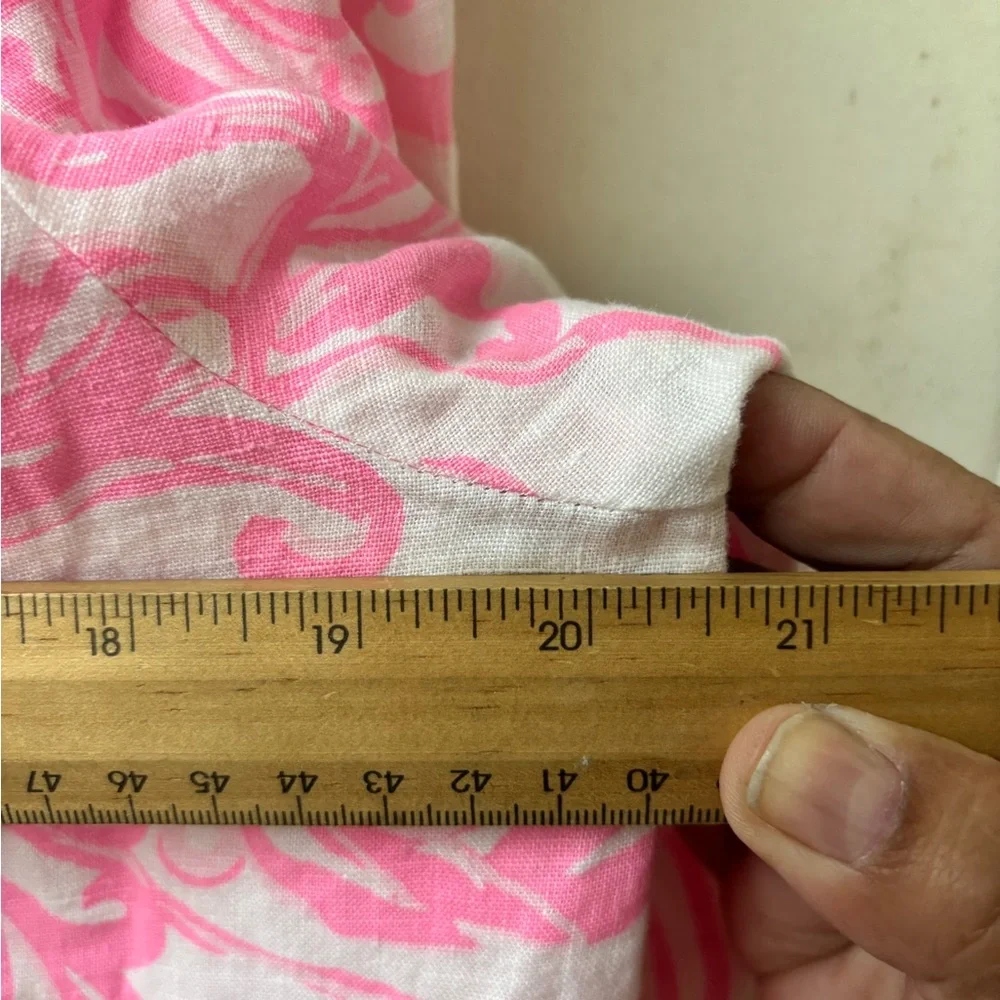 Lilly Pulitzer Mialeigh Elbow Sleeve Linen Top